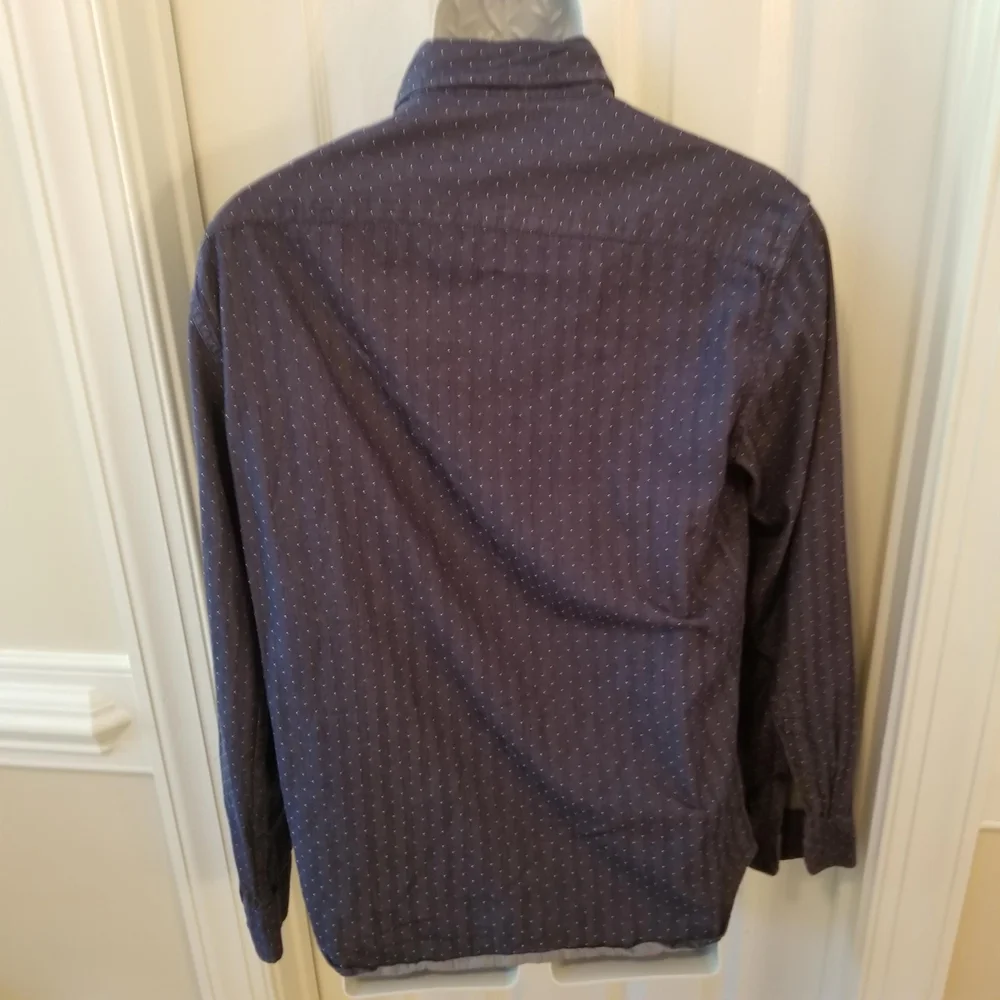 Banana Republic - Dark Blue - Pin Dot Patterned Shirt